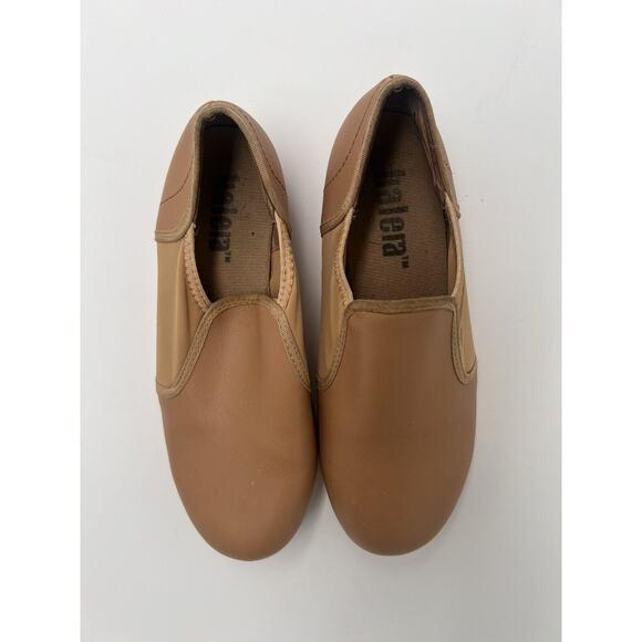 BALERA Style B150 DANCE TAP SHOES |SIZE 4.0A, M |CARAMEL/TAN | SLIP ON - Picture 1 of 6